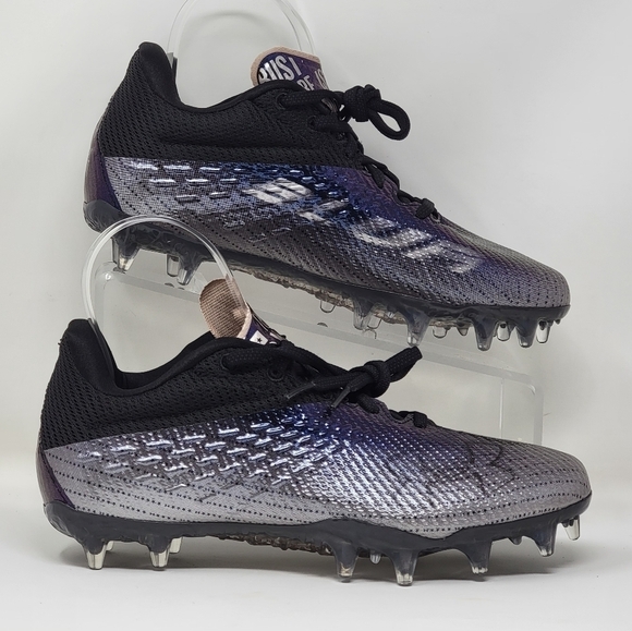 Under Armour Blur Smoke MC Lacrosse Cleats Iridescent 3025123-002 Women Sz 8 New - Picture 1 of 10